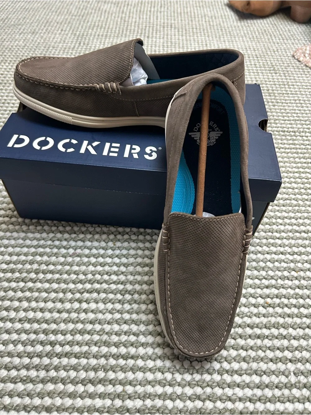 Dockers Men's Taupe Slip-On Loafers